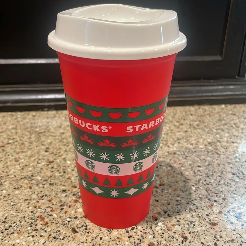 Starbucks Coffee Cups Lid Set Reusable Recyclable Collection Daily Use Beverages